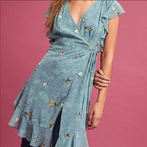 ANTHROPOLOGIE OSUNA WRAP TUNIC BY FEATHER BONE